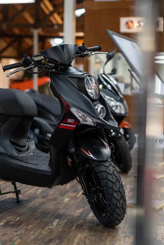 50cc scooter being ridden in Perth