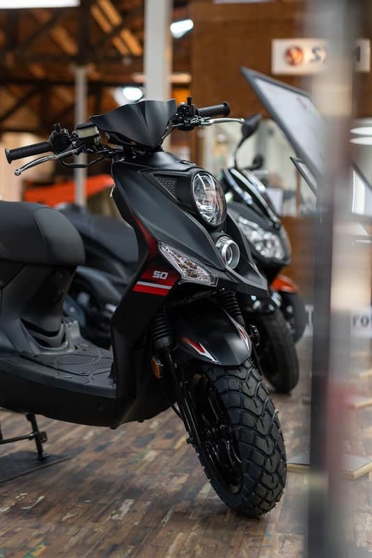 50cc scooter being ridden in Perth