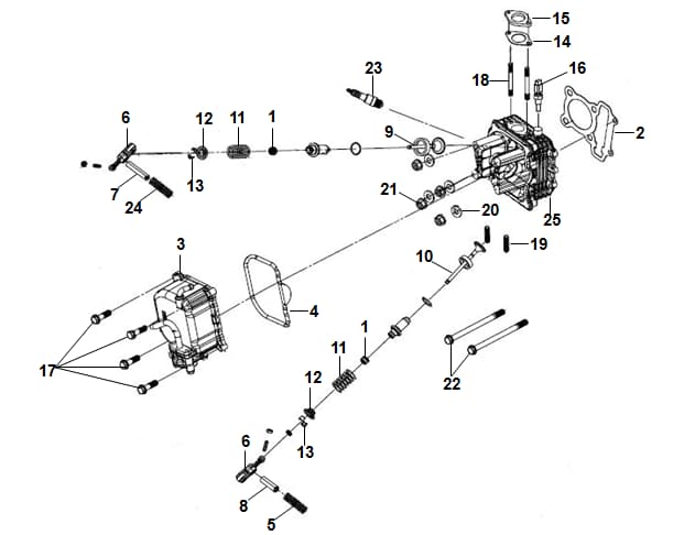 Exploded SYM scooter bodywork parts diagram with numbered callouts